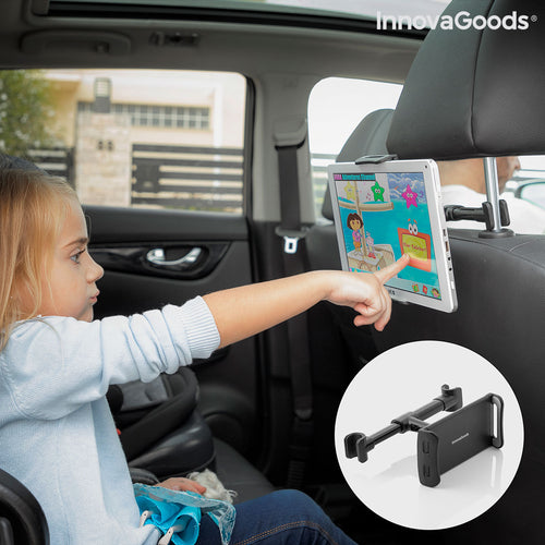 Car Headrest Tablet & Phone Holder – Adjustable