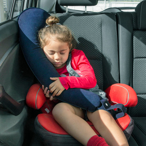 Adjustable Inflatable Travel Pillow with Seat Strap