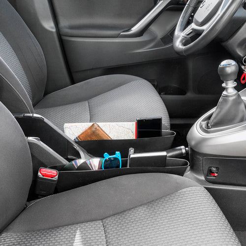 2-Piece Car Seat Gap Organiser – Keep Phones, Keys & Coins Secure