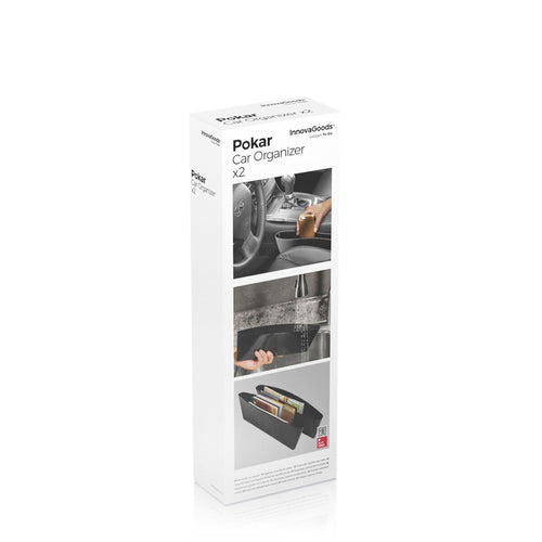 2-Piece Car Seat Gap Organiser – Keep Phones, Keys & Coins Secure