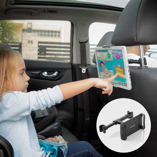 Car Headrest Tablet & Phone Holder – Adjustable