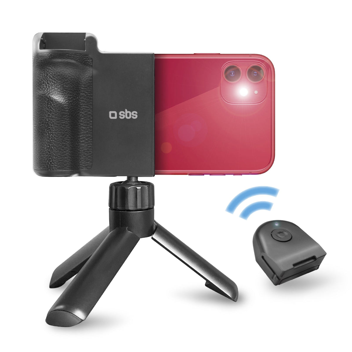 SBS wireless reflex smartphone kit in use